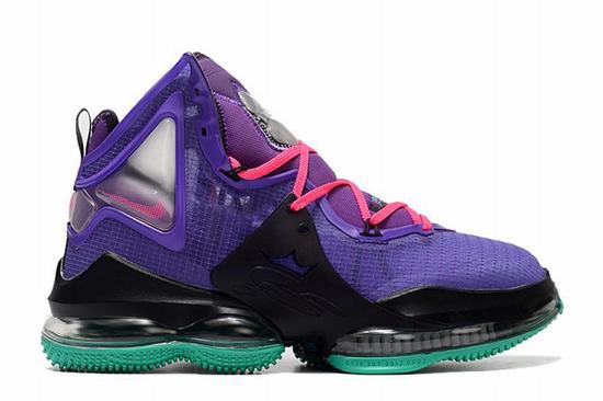 LeBron 19 Purple Black Green