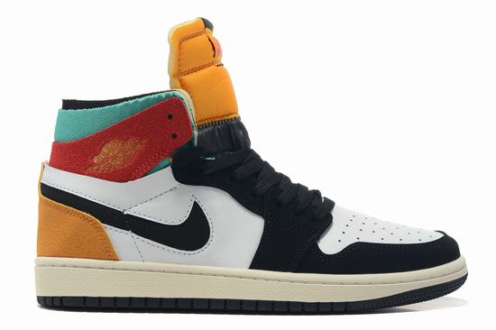 Air Jordan 1 CMFT White Black Yellow Red GS