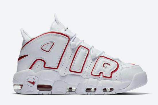 Air More Uptempo White Red