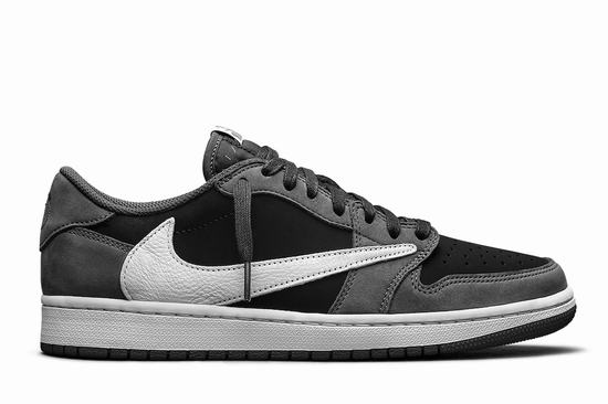 TS x Air Jordan 1 Low OG Black Grey White