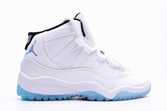 Retro Air Jordan 11 White-Legend Blue Kids