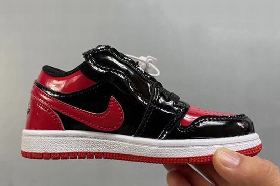 Retro Air Jordan 1 Low Kids Bred Patent