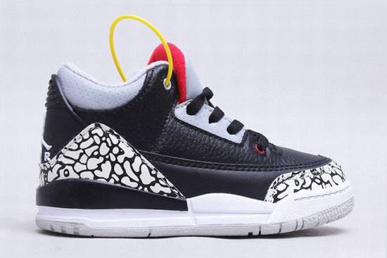 Retro Air Jordan 3 Black Cement Kids