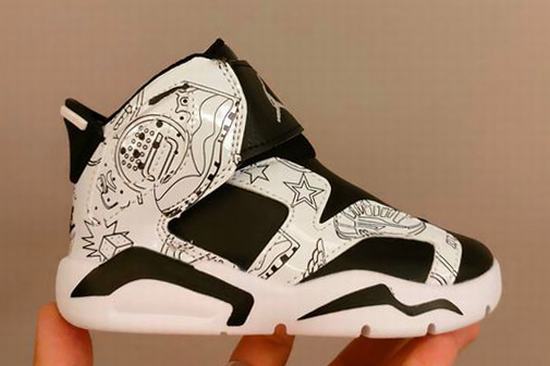 Air Jordan 6 White Black Graffiti Kids