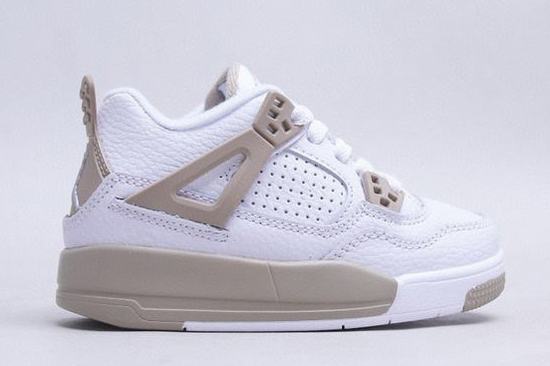 Retro Air Jordan 4 Kids White Sand