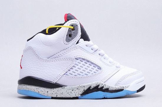 Retro Air Jordan 5 White Cement Kids