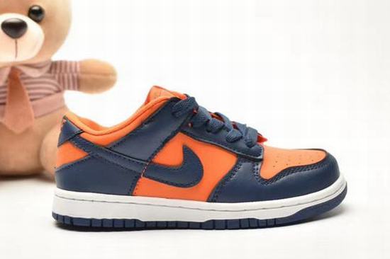 Dunk SB Low Dark Blue Orange Kids