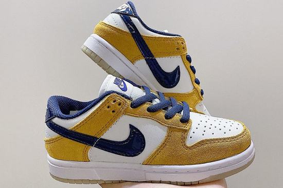 Dunk SB Yellow Blue Lakers Kids