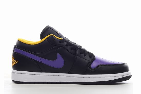 Retro Air Jordan 1 Purple Black Low