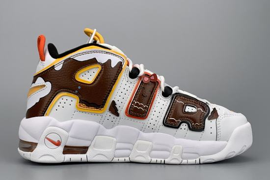 Air More Uptempo White Coffee Yellow Red