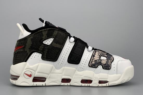 Air More Uptempo White Black Brown