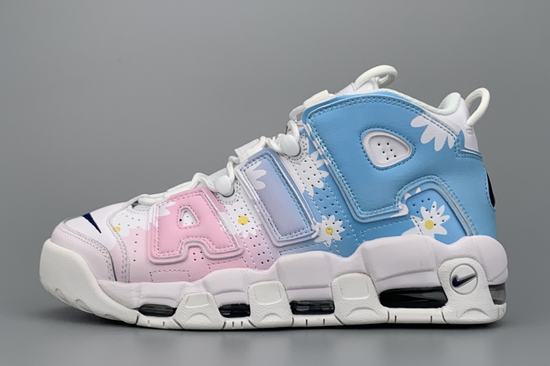 Air More Uptempo White Blue Pink GS