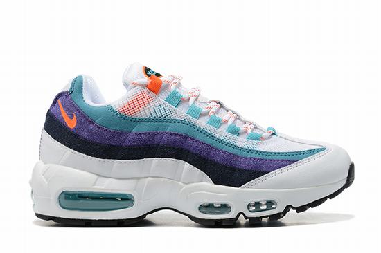 Air Max 95 White Black Purple Green