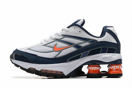 Shox Ride White Navy Orange