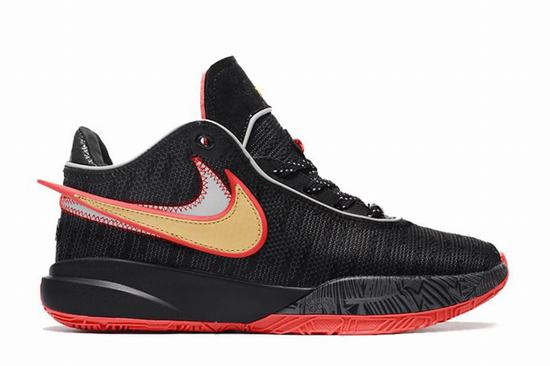 LeBron 20 Black Gold Red