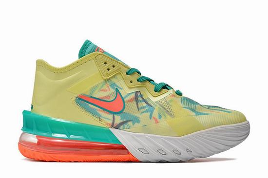 LeBron 18 Low Yellow Green Orange