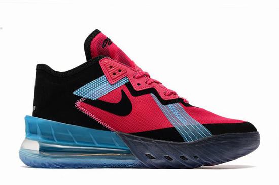 LeBron 18 Low Black Red Blue