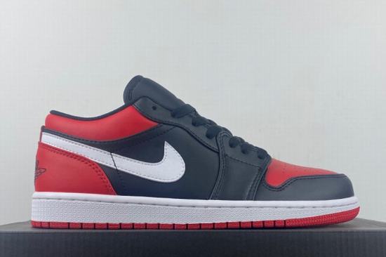 Retro Air Jordan 1 Low Bred Toe GS