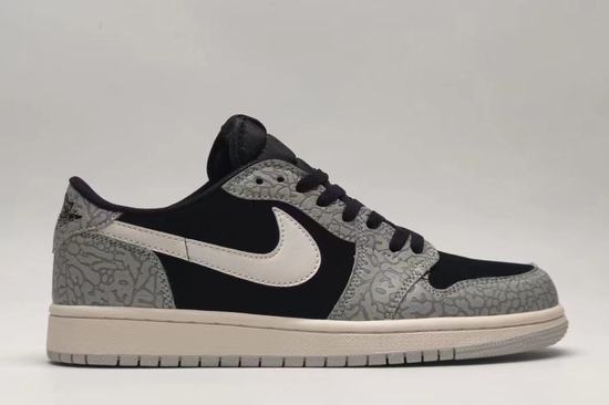 Air Jordan 1 Low OG Black Elephant