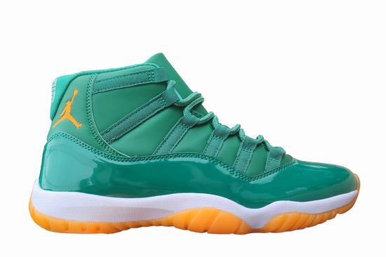 Air Jordan 11 Green White Orange