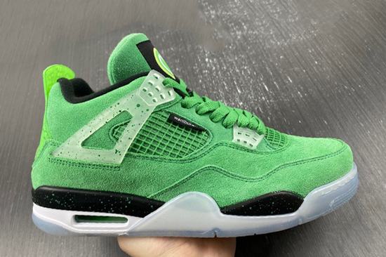 Air Jordan 4 Green Duck Suede