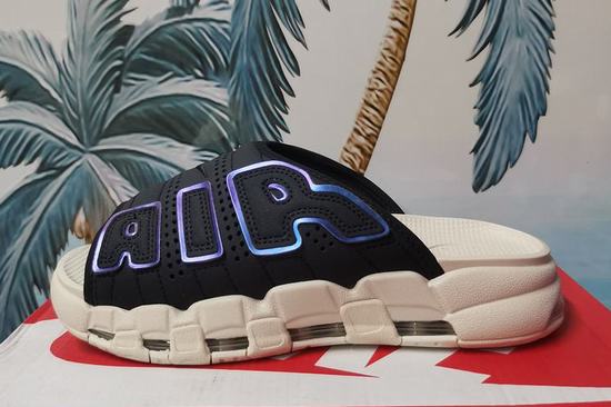 Air More Uptempo 96 Slide Black Cream-Coloured