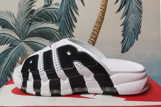 Air More Uptempo 96 Slide White Black