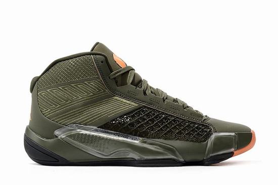 Air Jordan 38 Army Green Orange