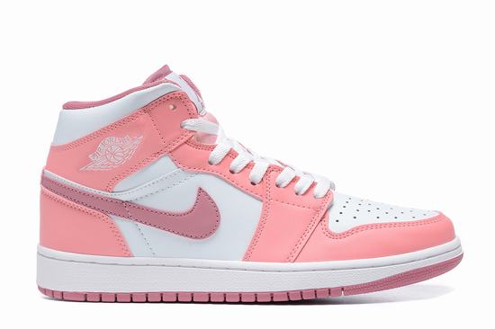 Retro Air Jordan 1 Mid Pink White