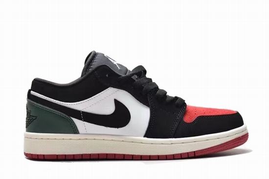 Air Jordan 1 Low Black Green Red