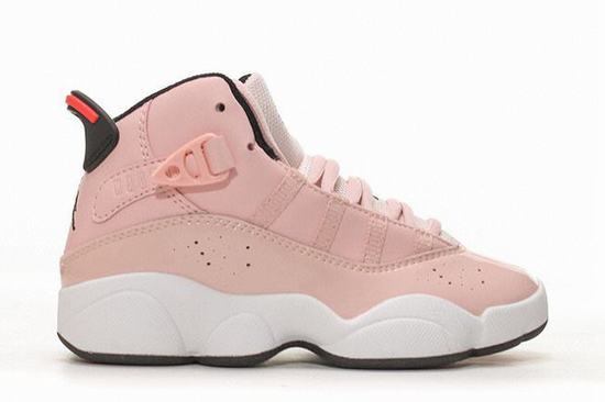 Air Jordan 6 Rings Rose White Kids