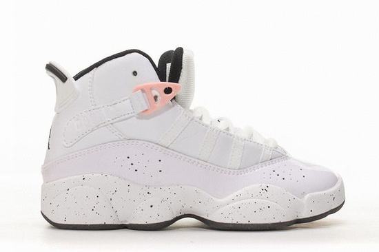 Air Jordan 6 Rings White Rose Kids