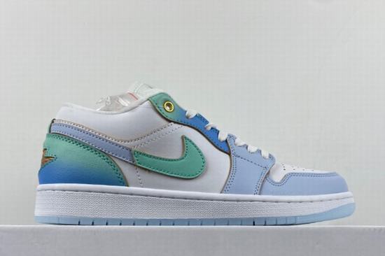 Air Jordan 1 White Jade Blue Low