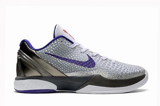 Zoom Kobe 6 Silver Purple Black