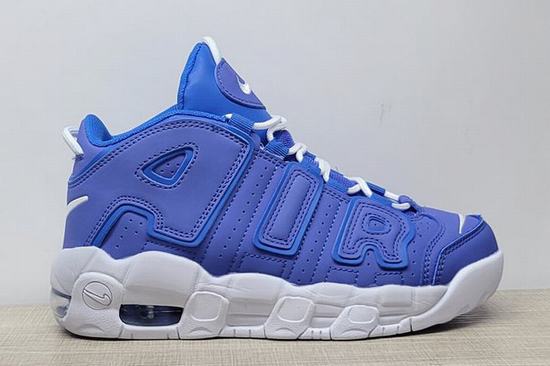 Air More Uptempo Blue White Kids