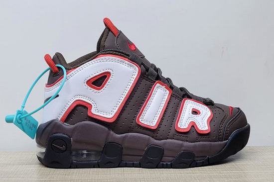 Air More Uptempo Coffee White Red Kids