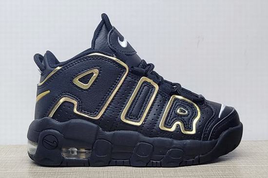 Air More Uptempo Black Gold Kids