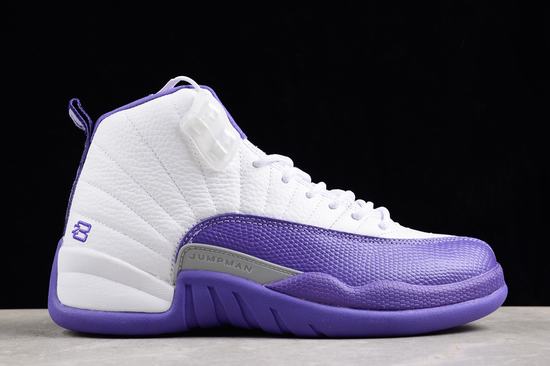 Retro Air Jordan 12 White Purple