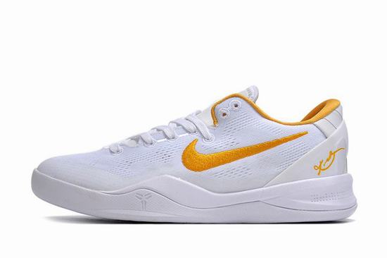 Zoom Kobe 8 White Yelow