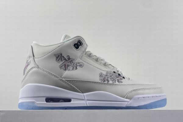 Retro Air Jordan 3 Grey Pattern