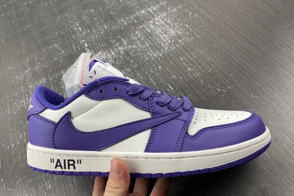 Air Jordan 1 Purple White Low