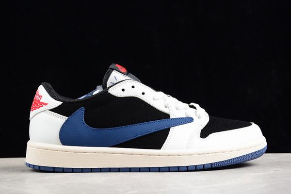 Travis Scott x Air Jordan 1 Low White Black Blue