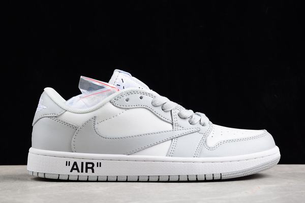 Travis Scott x Air Jordan 1 Low OW White Grey