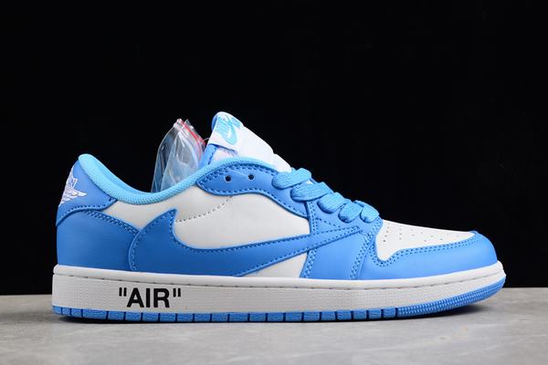 Travis Scott x Air Jordan 1 Low OG White Blue GS