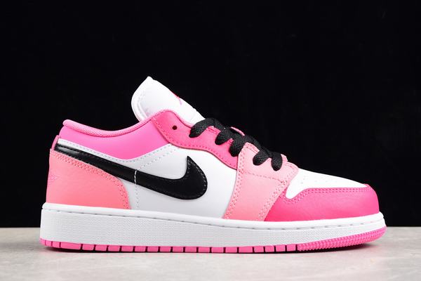 Air Jordan 1 Low White Pink GS