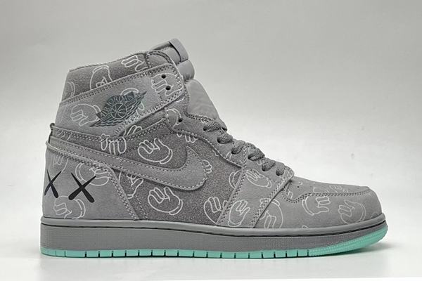 Air Jordan 1 Mid KAWS Black White