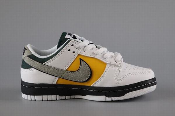 Dunk SB Low Kids White Black Yellow