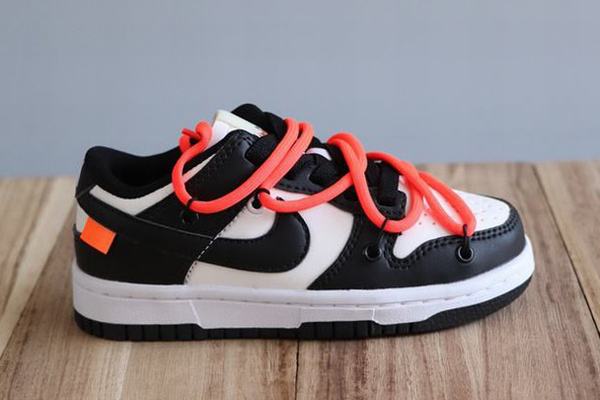 Dunk SB Low Kids White Black Orange