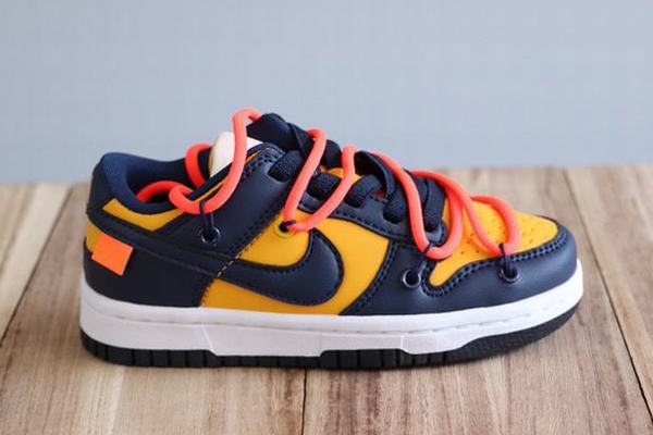 Dunk SB Low Kids Navy Yellow Orange