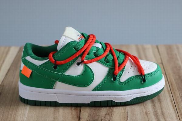 Dunk SB Low Kids White Green Orange